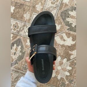 SoftMoc Black Women's Sandals - Size 9